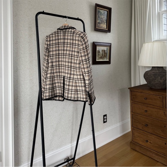 Veronica Beard Lawrence Dickey Crochet Trim Tweed Blazer 2 - Picture 7 of 9